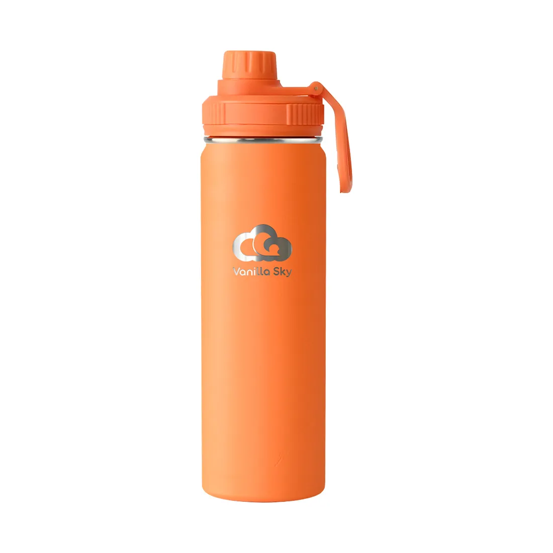 650 ml - Sunny Skies - Stainless Steel Bottle with Colorful Loop Lid