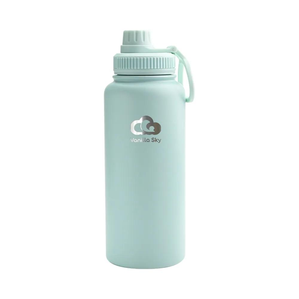 1L Stainless Steel Double Wall Insulated Vacuum Flask - BPA-Free & Durable with free silicone boot