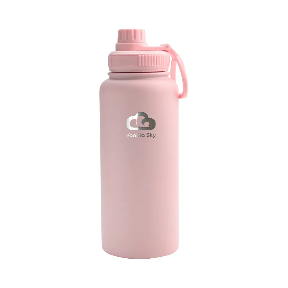 1L Stainless Steel Double Wall Insulated Vacuum Flask - BPA-Free & Durable with free silicone boot