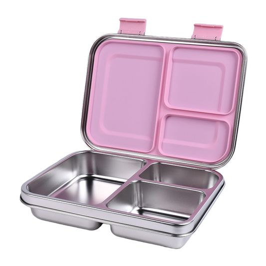 Stainless Steel Bento Lunch Box – 3 Compartments – 1000 ml Capacity
