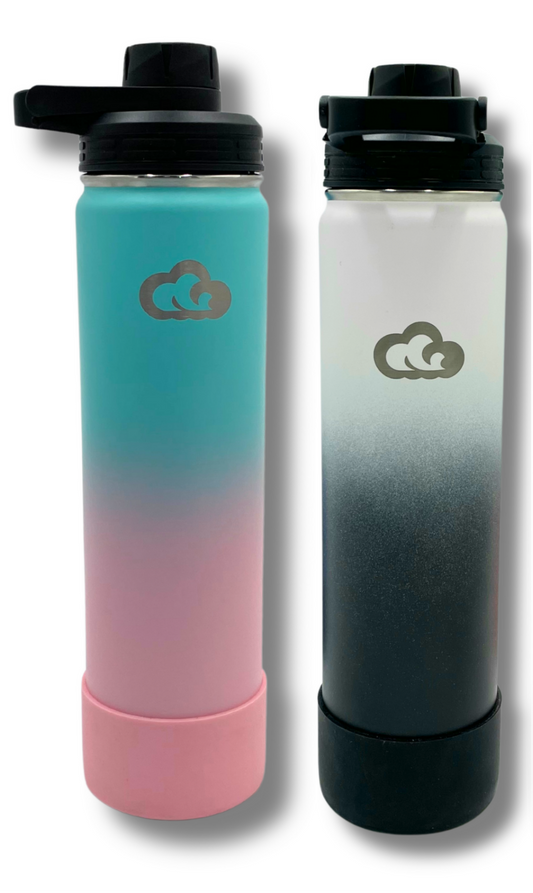 750ml Insulated Stainless Steel Bottle – Double Wall, Leak-Proof | Free Extra Lid + Silicone Boot