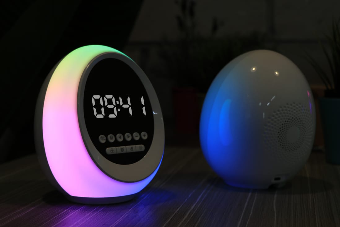 3-in-1 Clock Bluetooth Speaker, Clock & Night Light