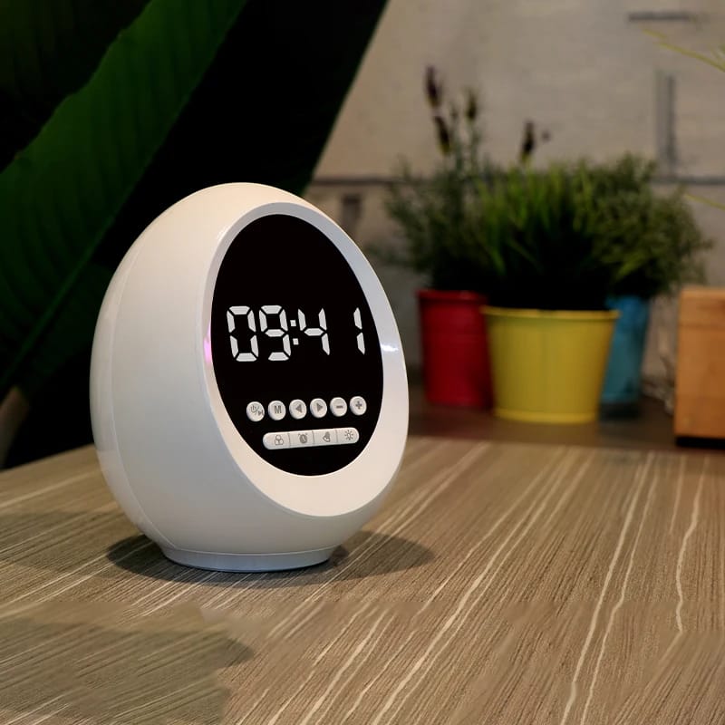 3-in-1 Clock Bluetooth Speaker, Clock & Night Light