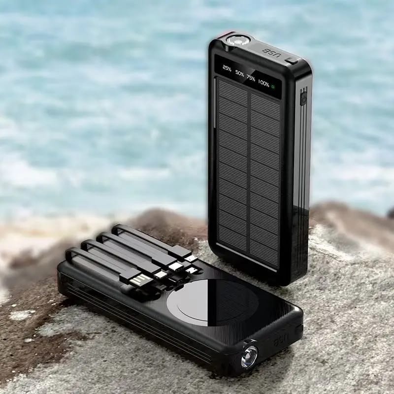 10,000 mAh - Solar Wireless Powerbank