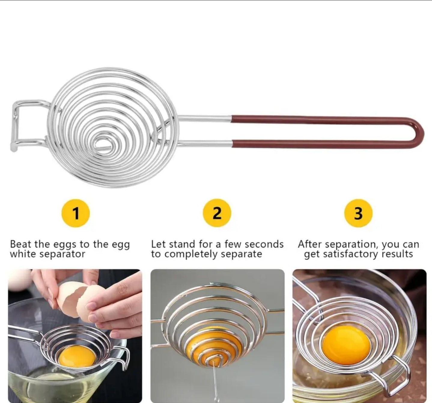 EggSift - Stainless Steel Egg Separator