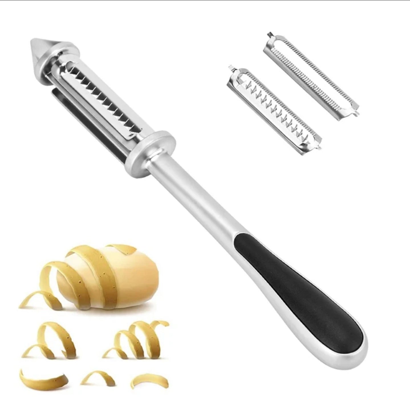 Premium Quality Stainless Steel I-Shape Multifunctional Potato & Apple Skin Peeler