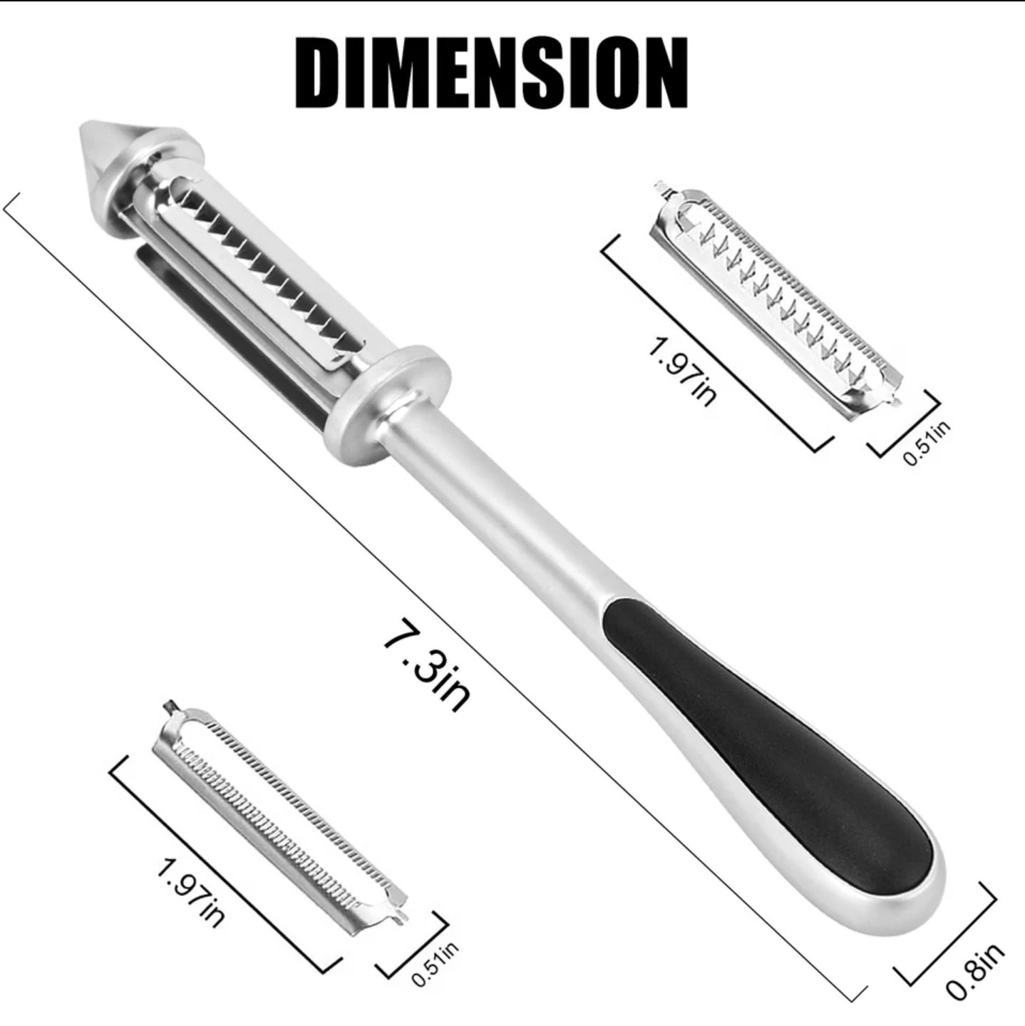 Premium Quality Stainless Steel I-Shape Multifunctional Potato & Apple Skin Peeler