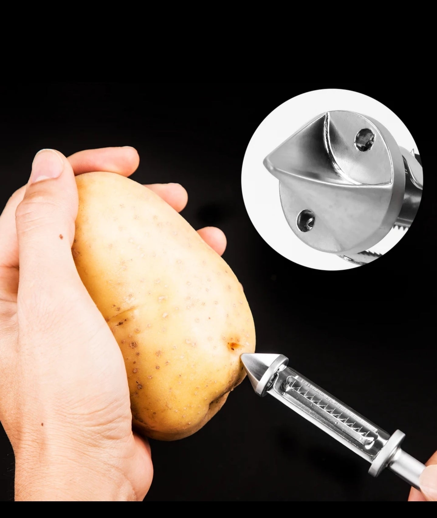 Premium Quality Stainless Steel I-Shape Multifunctional Potato & Apple Skin Peeler