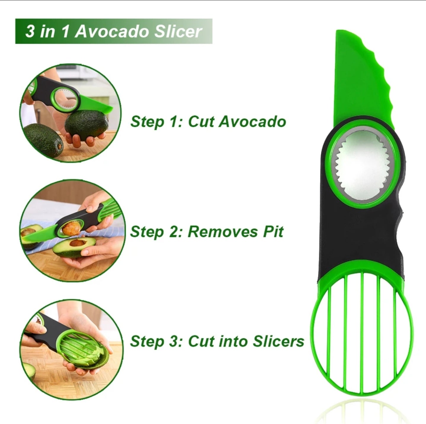 3-in-1 Avocado Slicer Tool