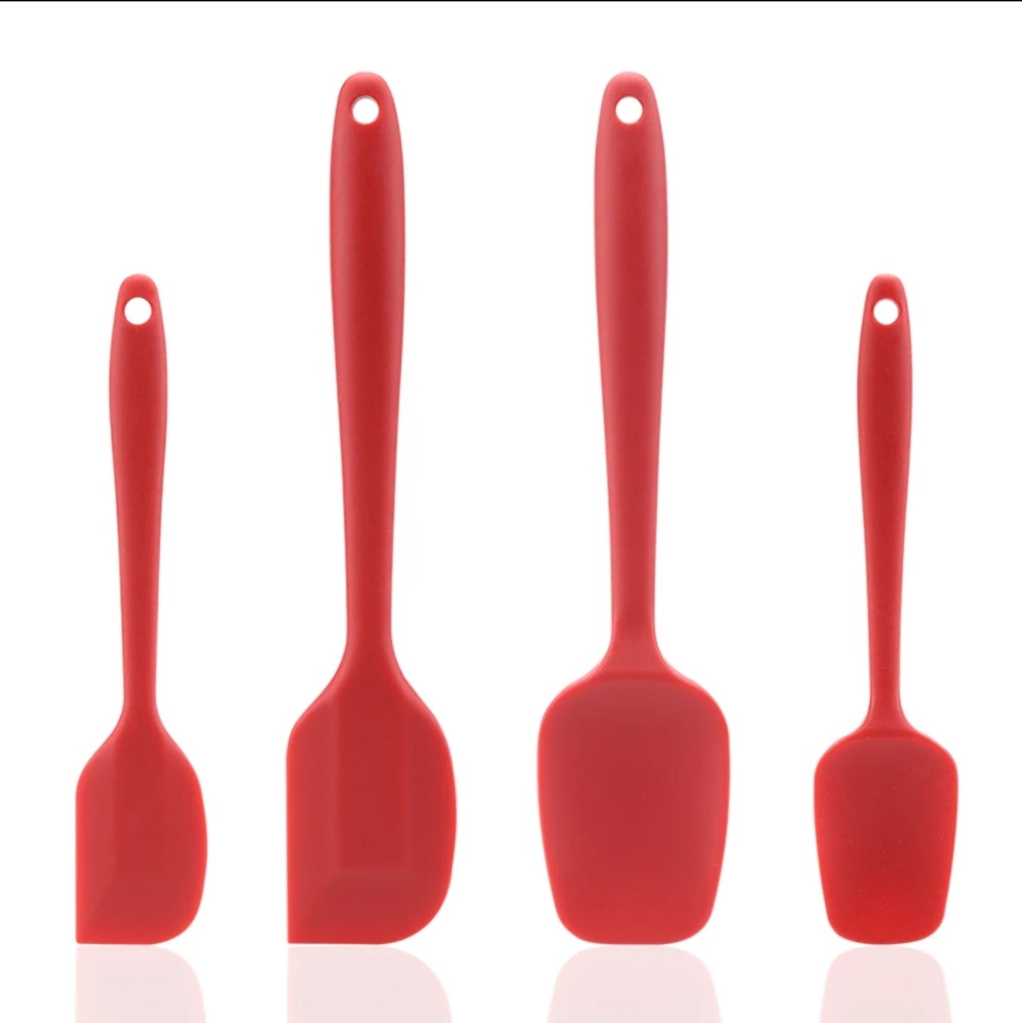 Heat-Resistant Non-Stick 4-Piece Silicone Spatula Set