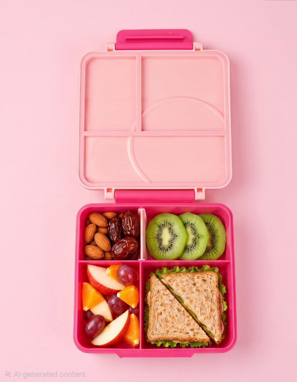 Bento Lunch Box with Insulated Food Jar – Pink & Blue