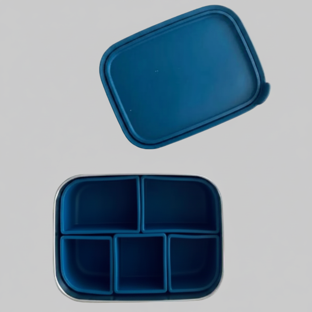 Stainless Steel Bento Box Set with Silicone lid