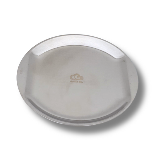 Classic Steel Dish – Premium 23 cm Stainless Steel Plate