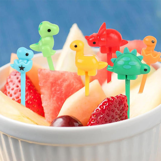 Mini Fruit Fork Set – Kids Lunchbox Picks (Ages ⚠️ 3+)