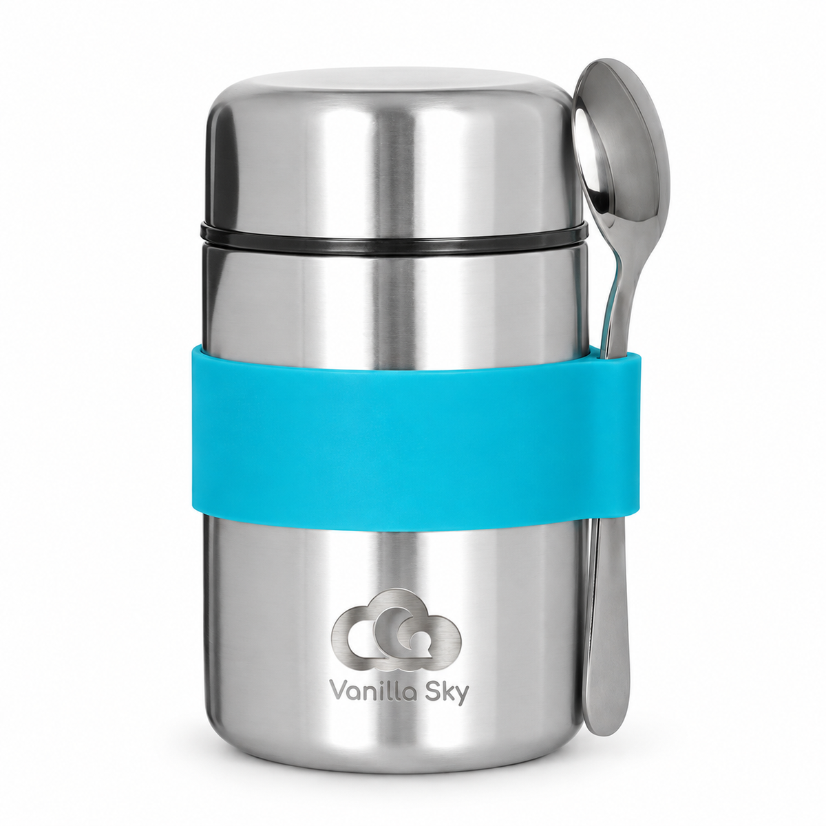 Kids Insulated Food Jar with Spoon – Stainless Steel, Leakproof & Portable 400 ml
