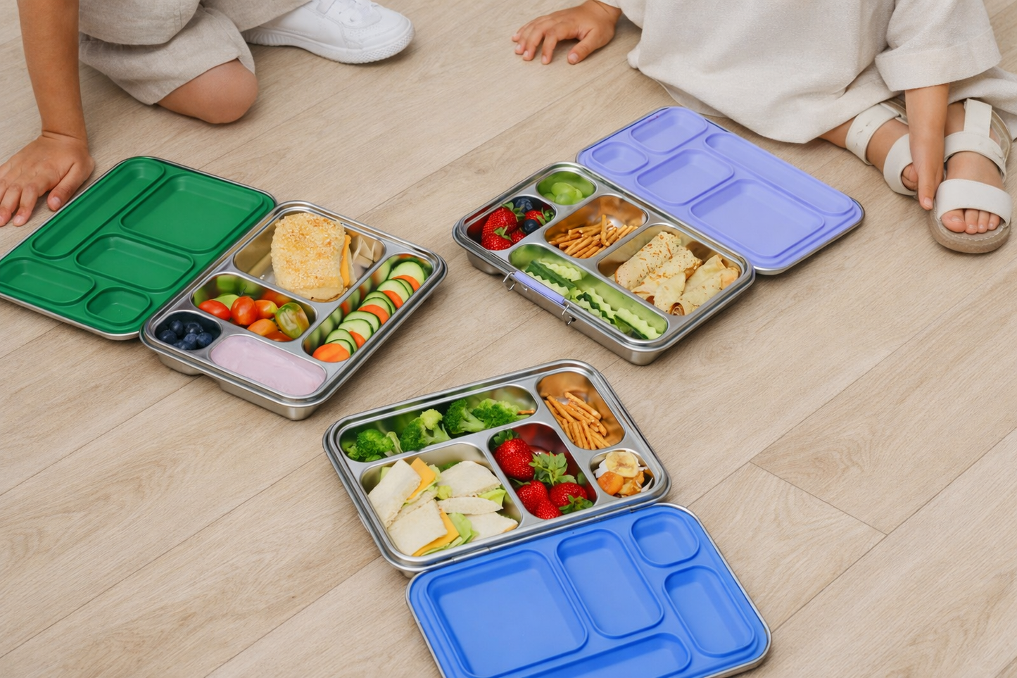 Stainless Steel 304 - 5 Compartment Bento Lunch Box