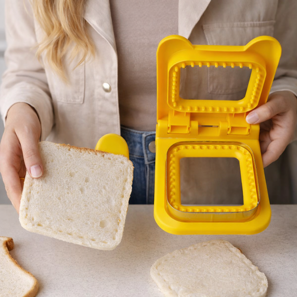 Heart & Square Sandwich Cutter (Stainless Steel Cutting Edge)