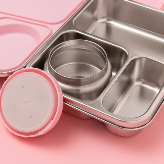 Lunch Champ – Lunch Box with Insulated Jar - Blue/Pink
