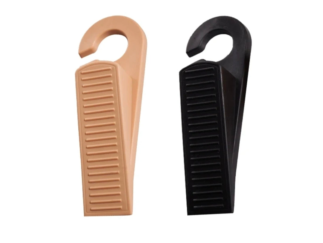 Heavy-Duty Silicone Door Stopper Wedge | Windproof Anti-Slip Door Gap Blocker 2 pcs set