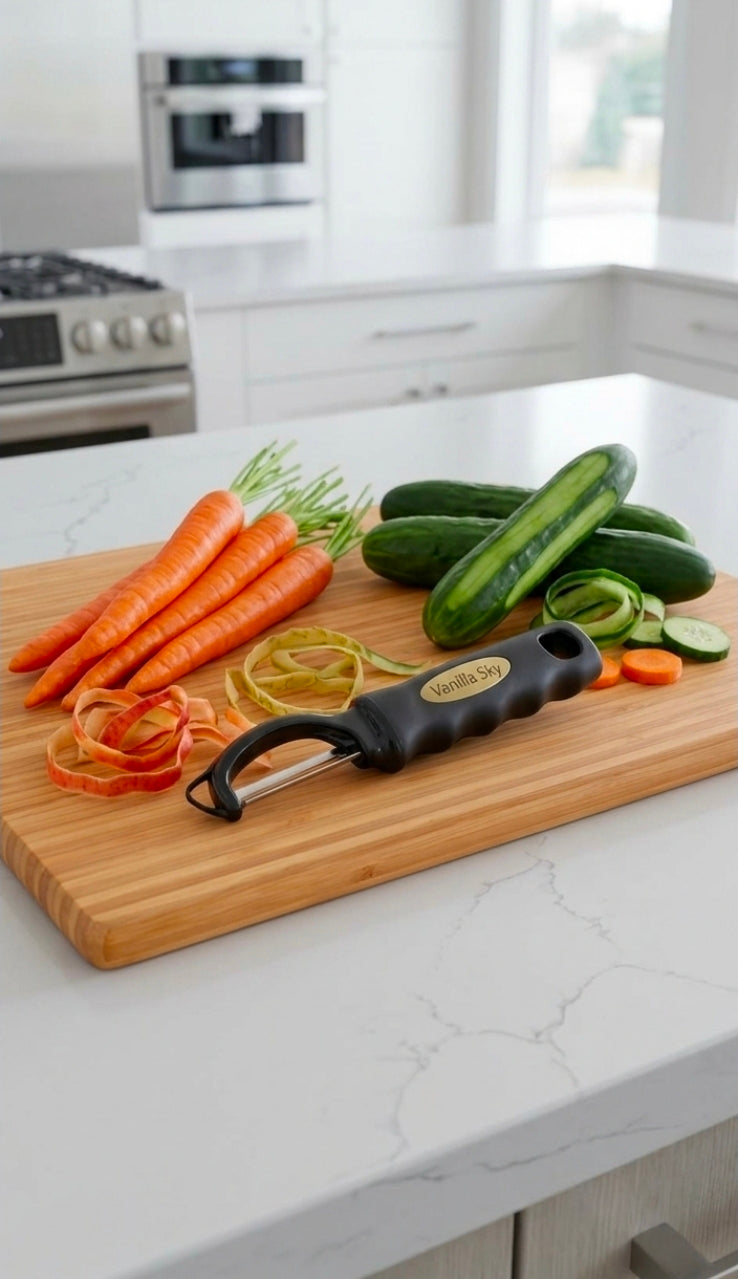 Premium Swivel Vegetable Peeler - Ultra-Sharp Stainless Steel Fruit & Potato Peeler with Ergonomic Grip