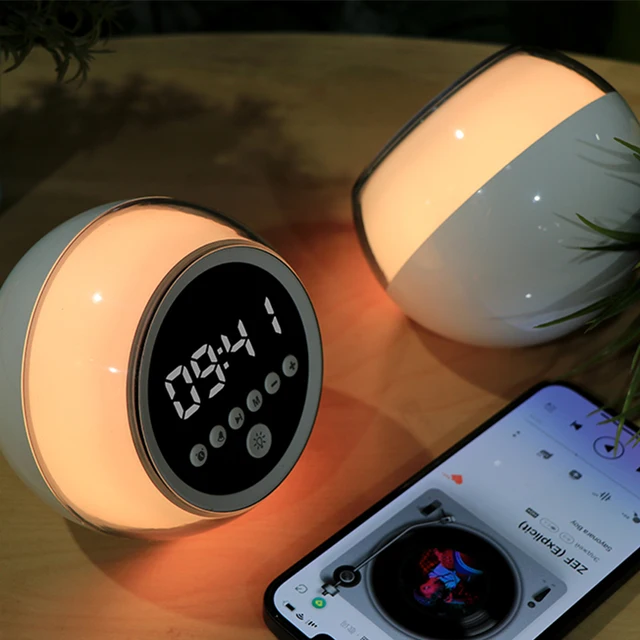 3-in-1 Clock Bluetooth Speaker Night Light