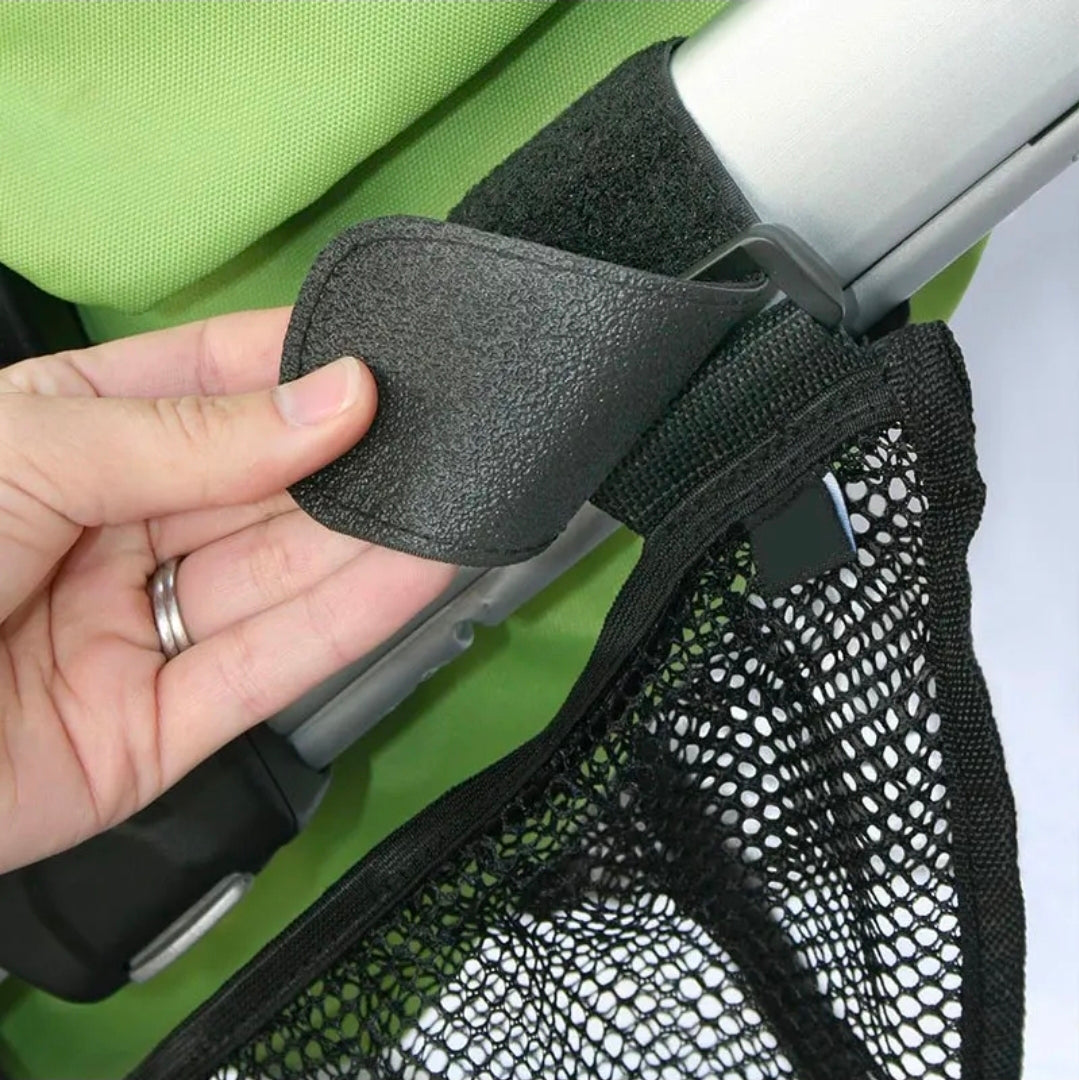 Hanging Mesh Baby Stroller Organizer Bag - Car Travel Storage