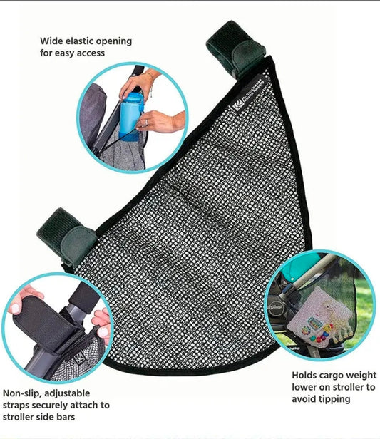 Hanging Mesh Baby Stroller Organizer Bag - Car Travel Storage