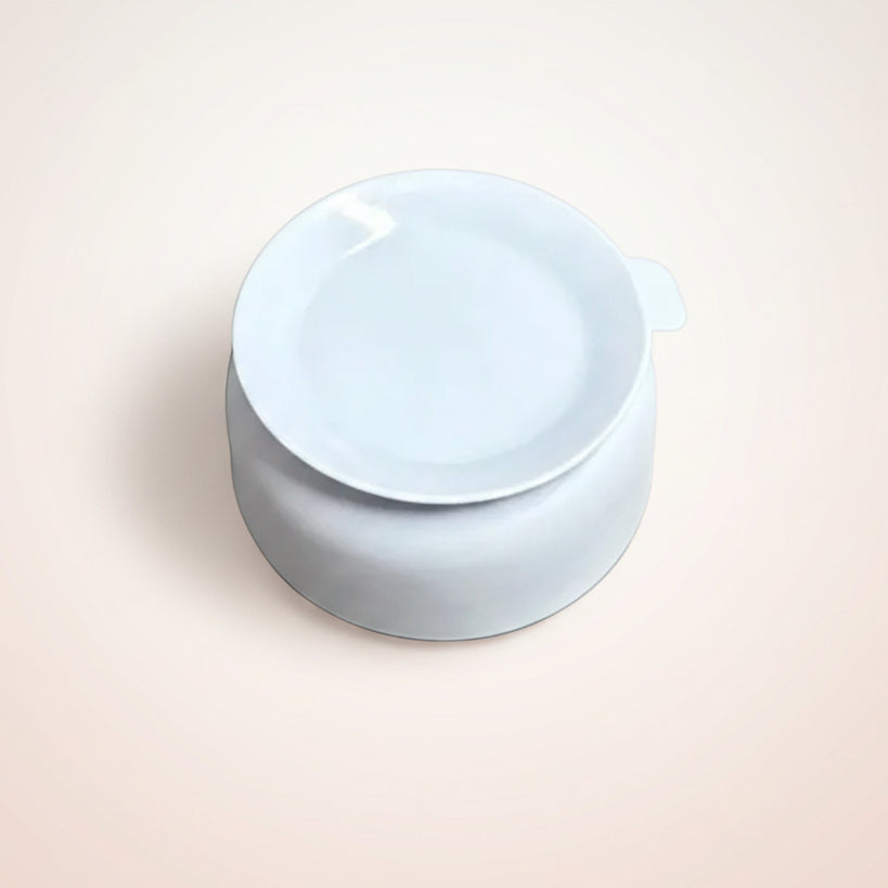 Ceramic Suction Baby Bowl with Protective Silicone Base | Dishwasher Safe Toddler Tableware