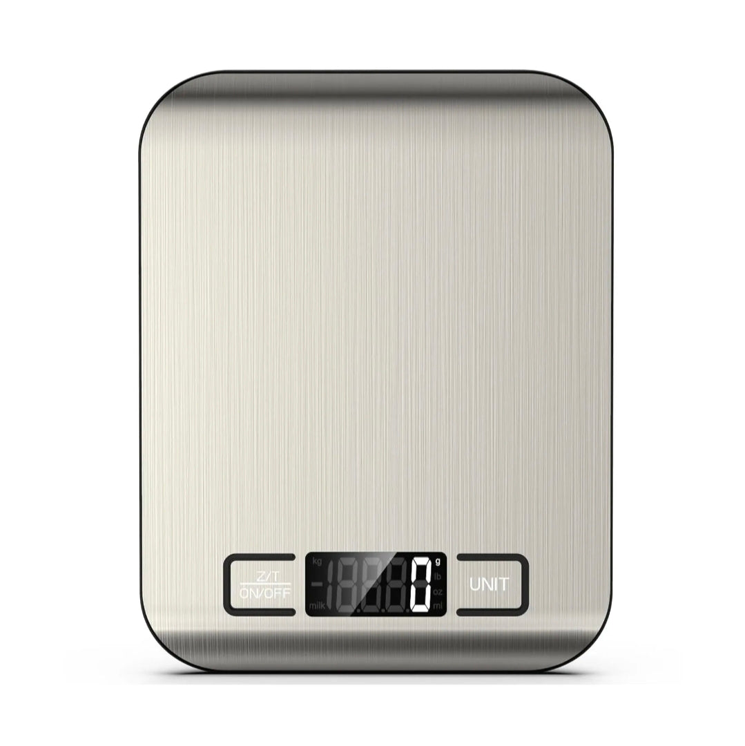 Digital Kitchen Food Scale -High Precision Stainless Steel Cooking & Baking Scale with Backlit LCD