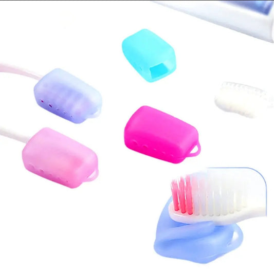 Silicone Toothbrush Head Cover – Dustproof, Waterproof Travel Accessory Set