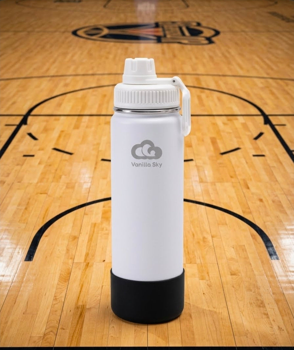 650 ml (22 oz) - Insulated Stainless Steel Water Bottle (im combination with any silicone boot color option available you can choose)