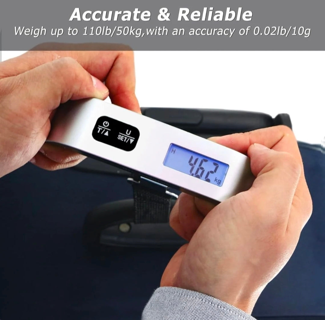 Digital Luggage Scale - 50kg/110lbs High Precision Portable Handheld Suitcase Weight Scale for Travel