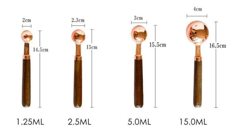 Premium Rose Gold Measuring Set