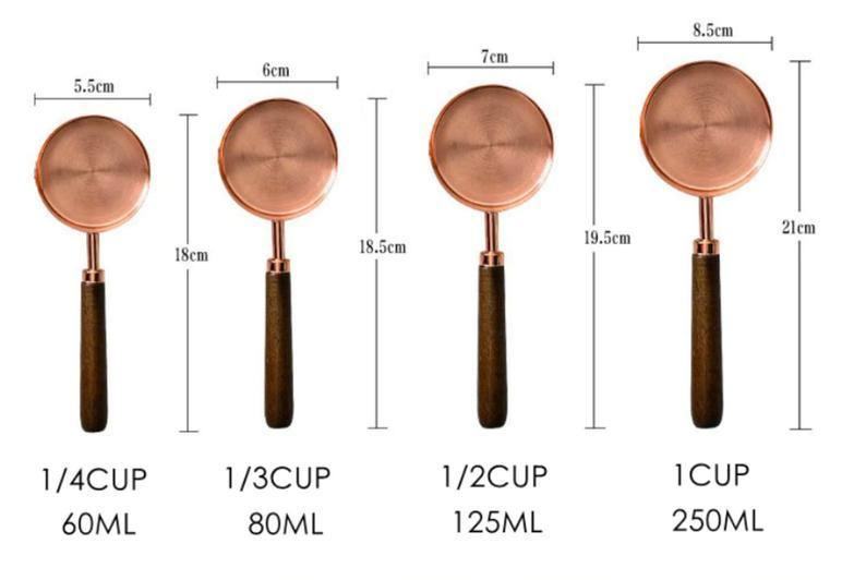 Premium Rose Gold Measuring Set