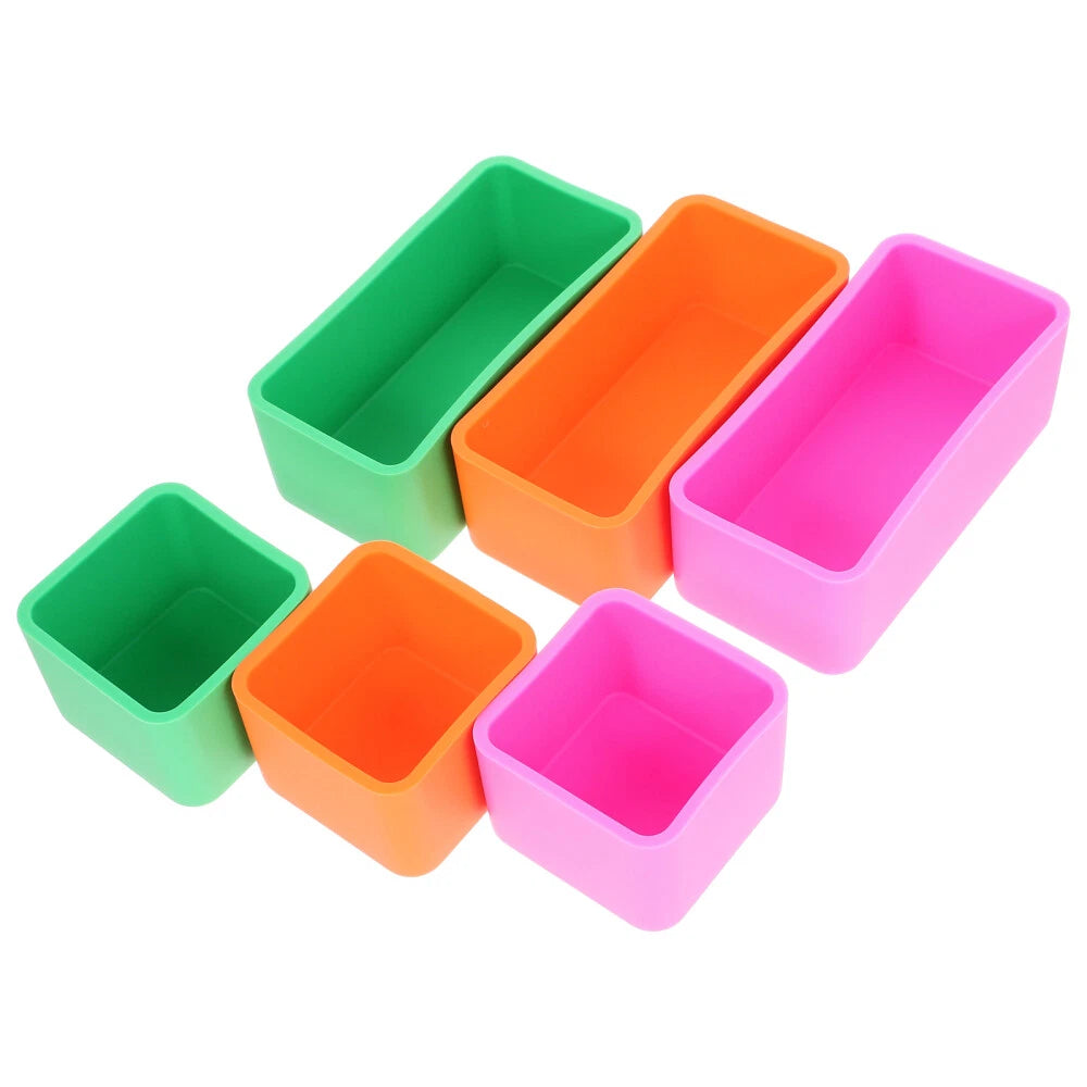 Silicone Lunch Box Dividers – 2-Piece Set (Square & Rectangular) for Organized Meals